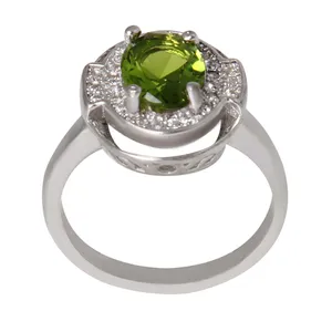 انگشتر نقره زنانه مدل سنگ کوارتز کد AWR_842