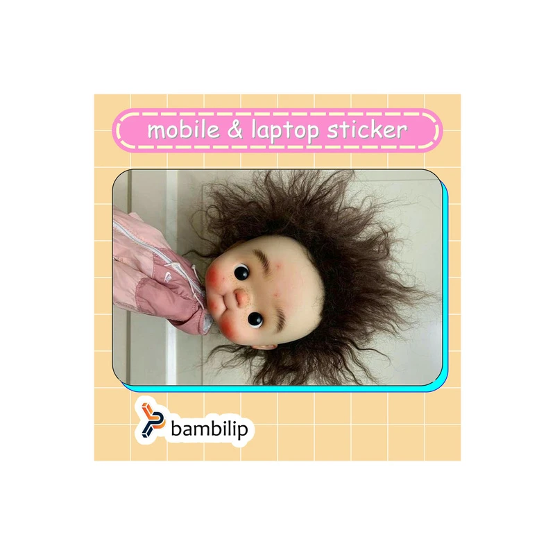 استیکر بامبیلیپ مدل کارت عابر طرح عروسک شلخته کد 3198931