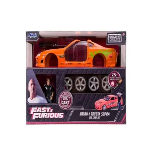 کیت ماشین بازی جادا مدل ماشین فلزی تویوتا ساختنی Fast &amp; Furious Supra  به همراه فیگور