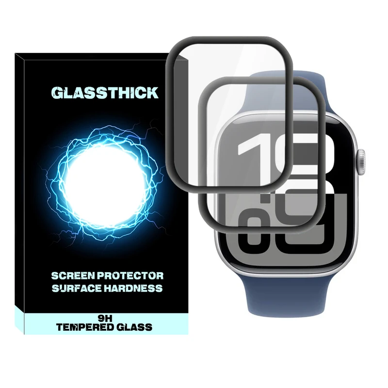 محافظ صفحه نمایش نانو گلستیک مدل Pmma-GL مناسب برای اپل واچ سری 10 سایز 42 میلی متری بسته دو عددی