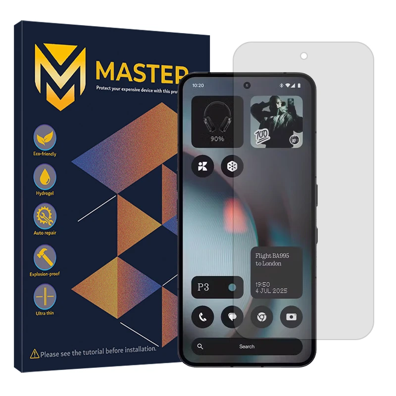 محافظ صفحه نمایش شفاف مستر مدل Resistant مناسب برای گوشی موبایل ناتینگ Phone 3