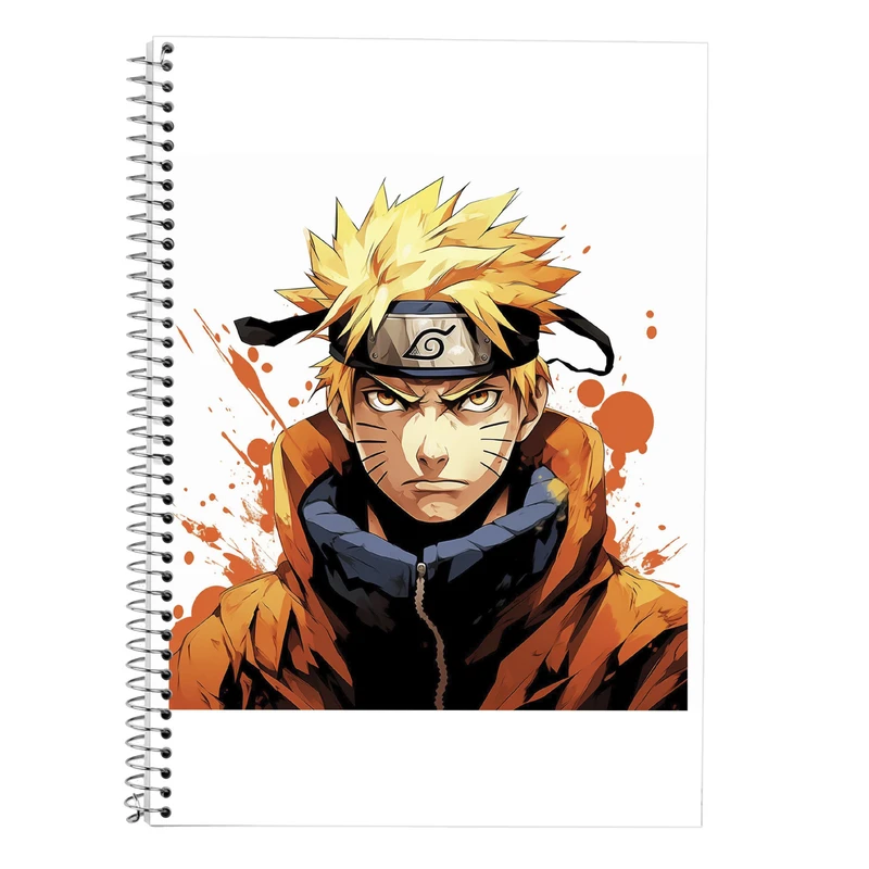 دفتر زبان 50 برگ مدوپد مدل دوخط طرح Naroto کد DF11314