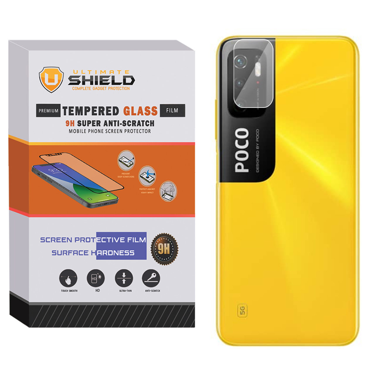 محافظ لنز دوربین آلتیمیت شیلد مدل SH-ULT مناسب برای گوشی موبایل شیائومی POCO M3 Pro / Redmi Note 10 5G