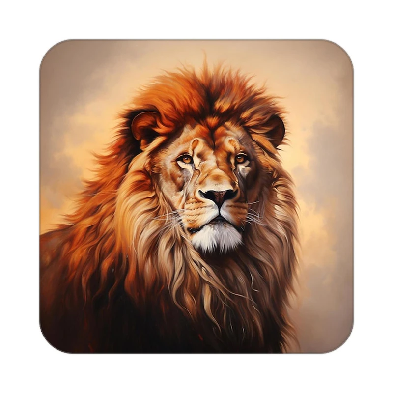 زیر لیوانی کاکتی طرح شیر مدل mp23551