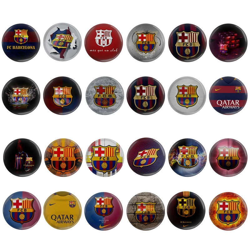 مگنت مدل S1-24 باشگاه فوتبال بارسلونا لالیگا اسپانیا مجموعه 24 عددی