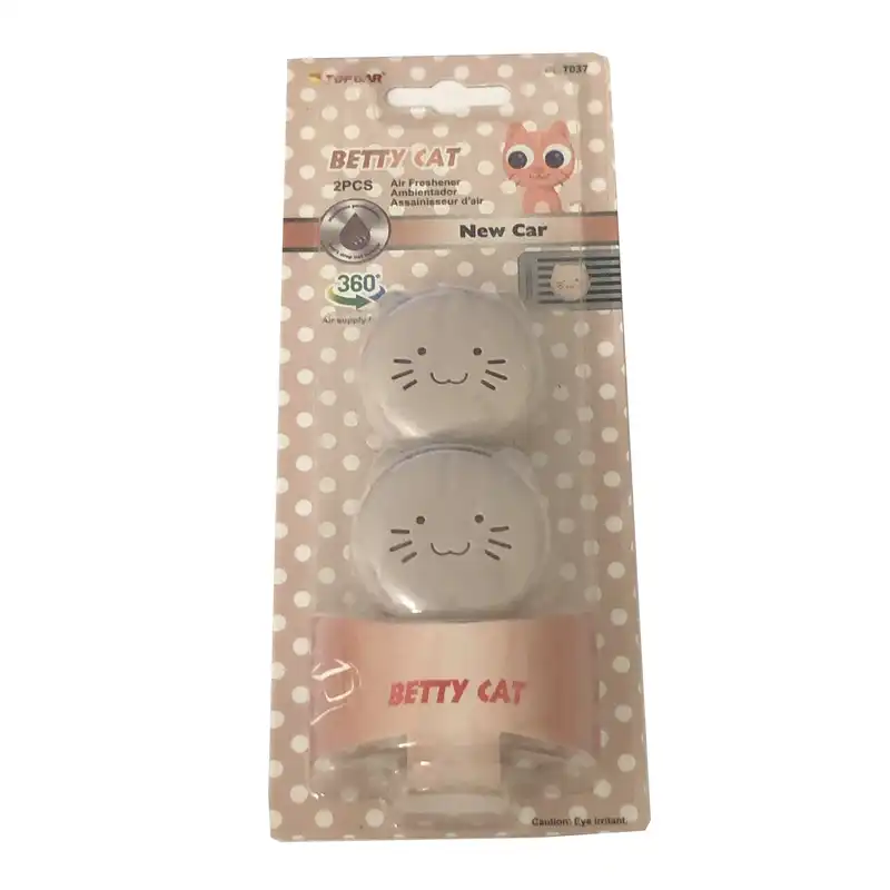 خوشبو کننده خودرو تاپ کار مدل BETTY CAT-NEWCAR بسته دو عددی