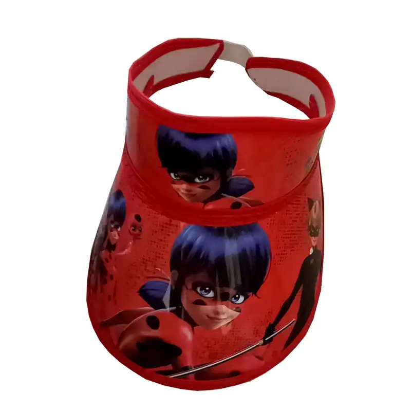 کلاه آفتابگیر دخترانه مدل دخترکفشدوزکی کد 120