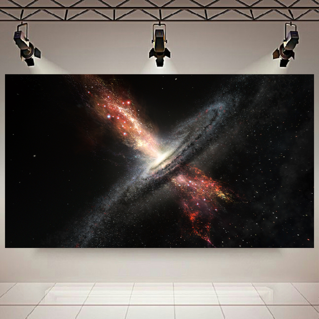 تابلو شاسی طرح سیاه چاله فضایی مدل انفجار سیاه چاله کد AR439