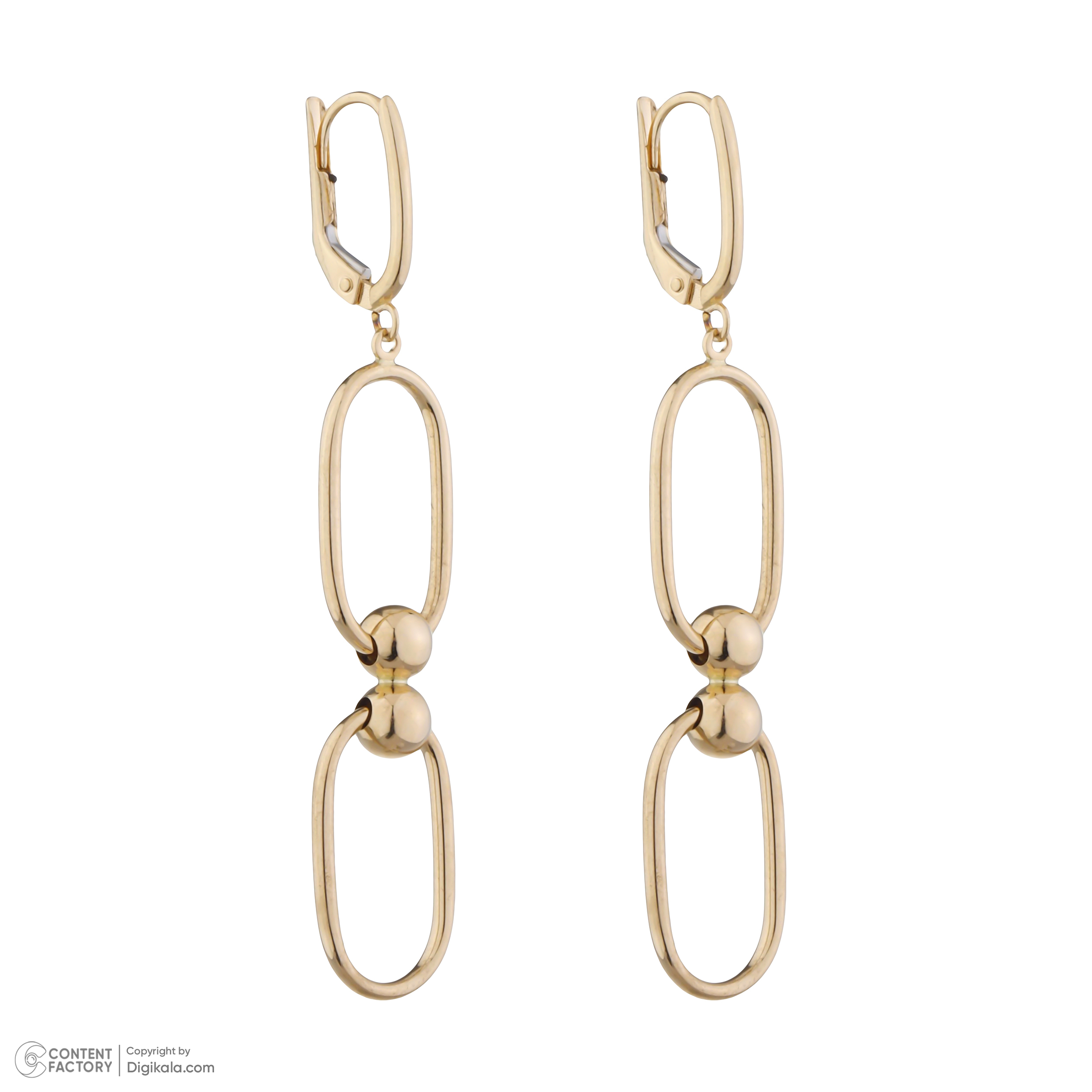 گوشواره طلا 18 عیار زنانه تاج مدل 1121