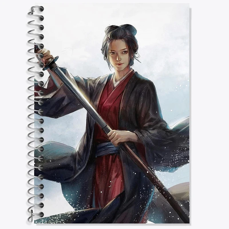 دفتر زبان 50 برگ خندالو مدل سه خط طرح اما سیکرو کد 30531