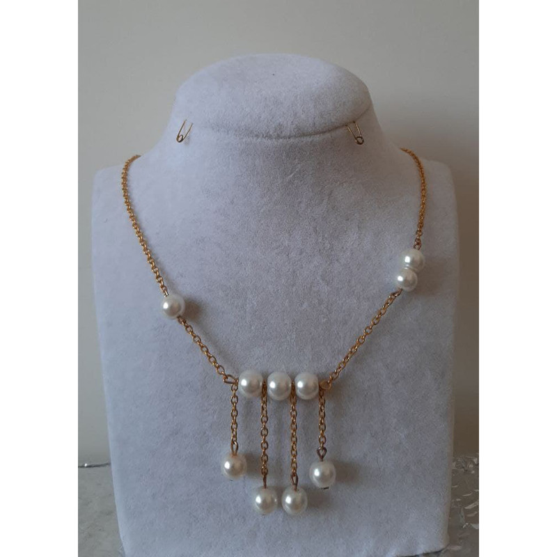 گردنبند دخترانه مدل مروارید کد 0521 گردنبند دخترانه مدل مروارید کد 0521