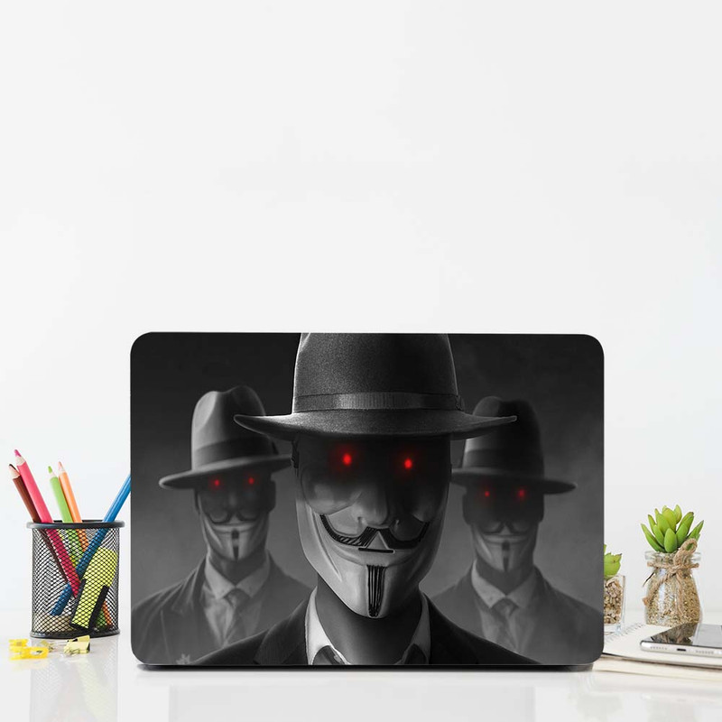 استیکر لپ تاپ طرح anonymus boys کد G-1225 مناسب برای لپ تاپ 15.6 اینچ