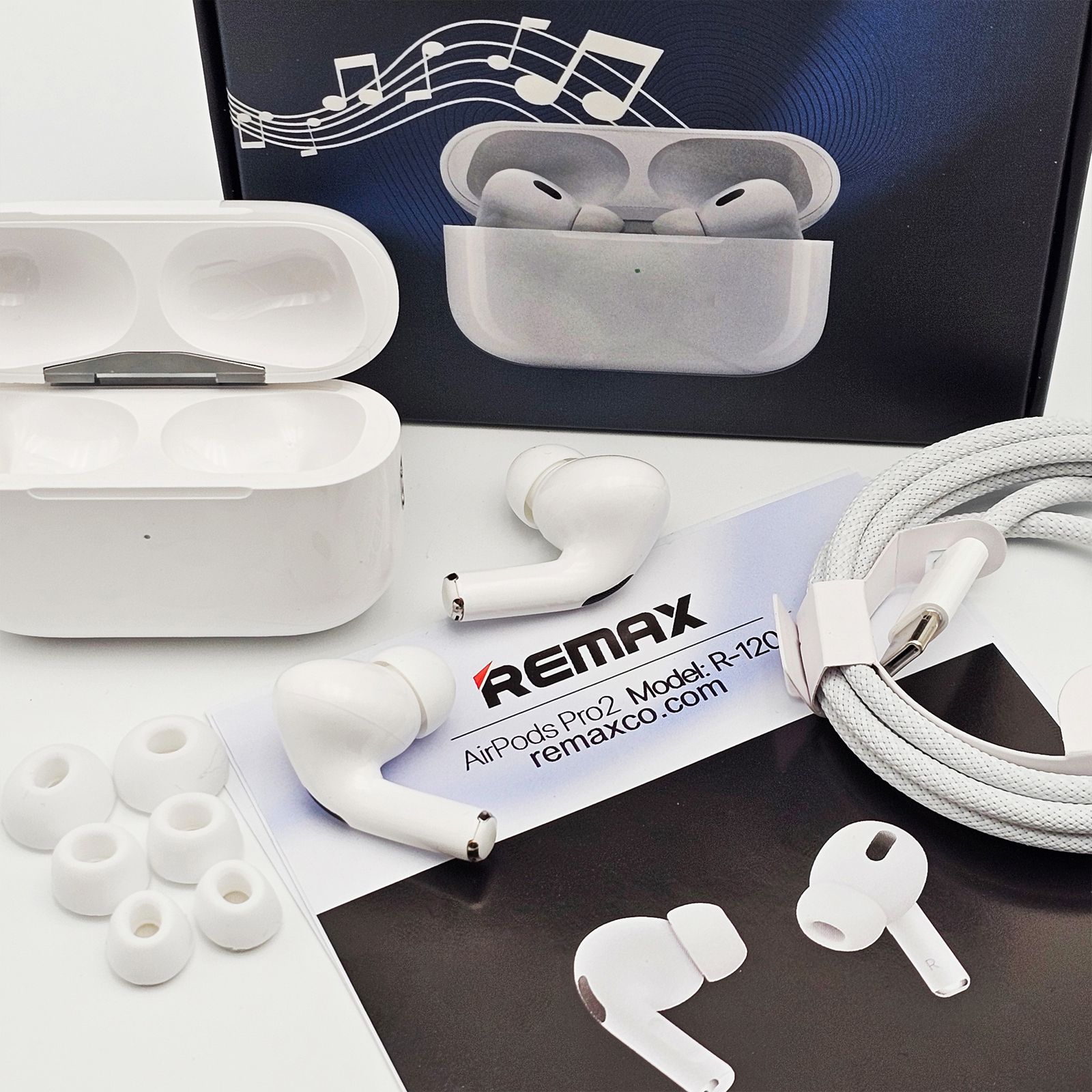 هدفون بلوتوثی ریمکس مدل  AirPods Pro 2nd Type-C -  - 18