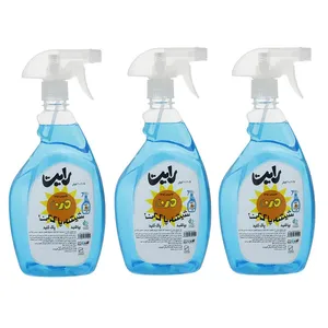 شیشه پاک کن آبی من مدل 02 حجم 1 لیتر مجموعه 3 عددی