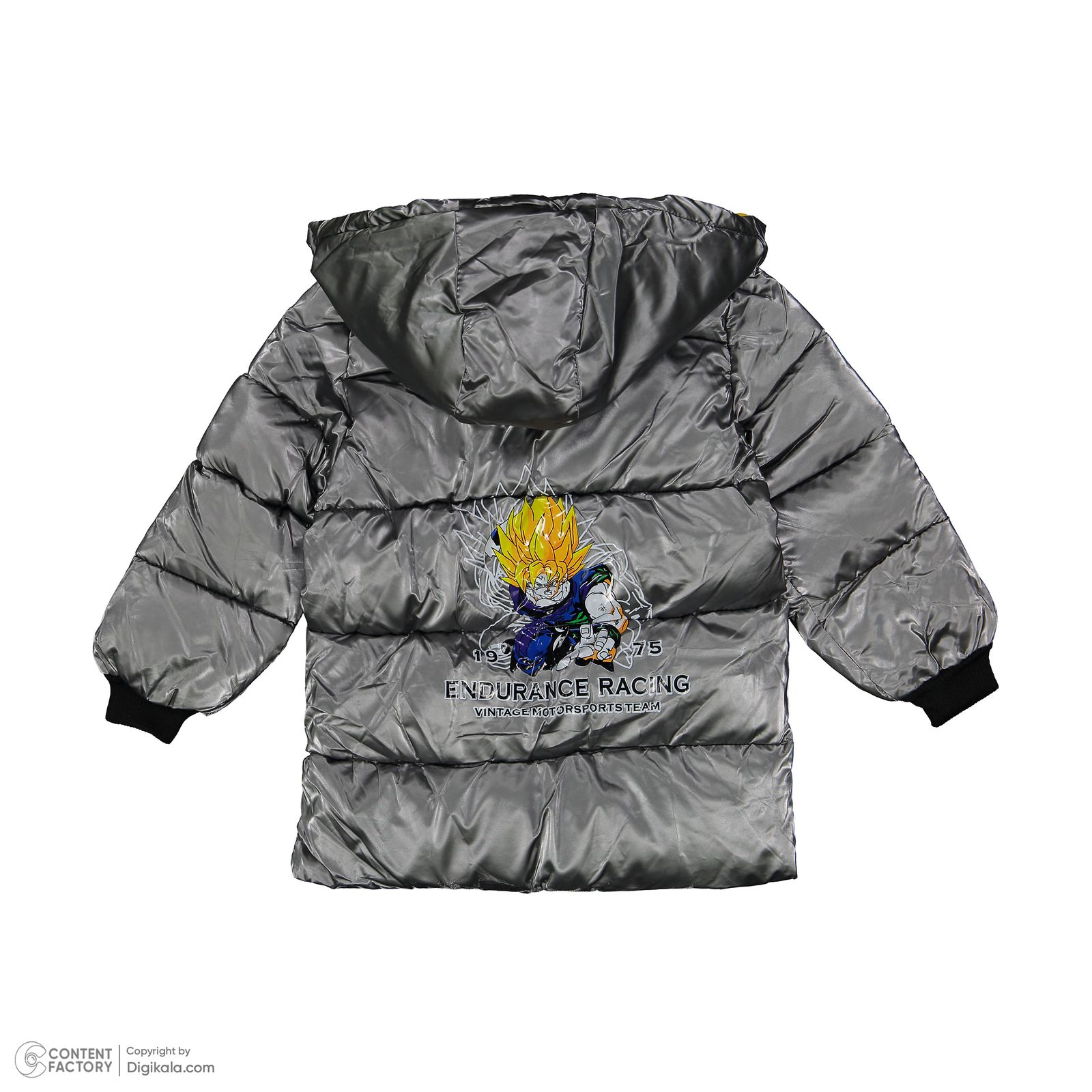 کاپشن پسرانه مدل 02 رنگ طوسی -  - 2