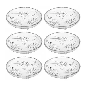 بشقاب میوه خوری ایرنا مدل خورشیدی بسته 6 عددی