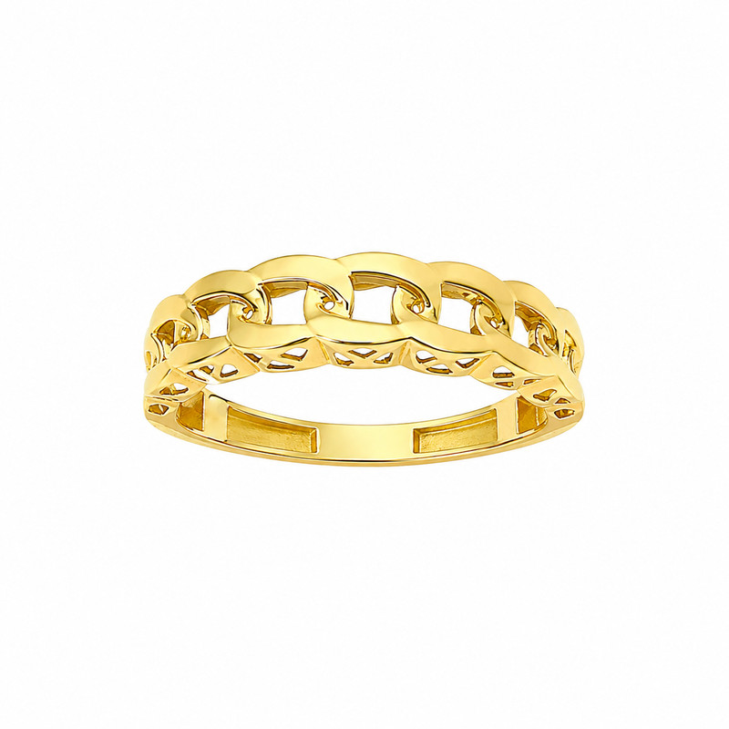 انگشتر طلا 18 عیار زنانه با طرح کارتیه مان گالری مدل گیتی کد RN01-0050054