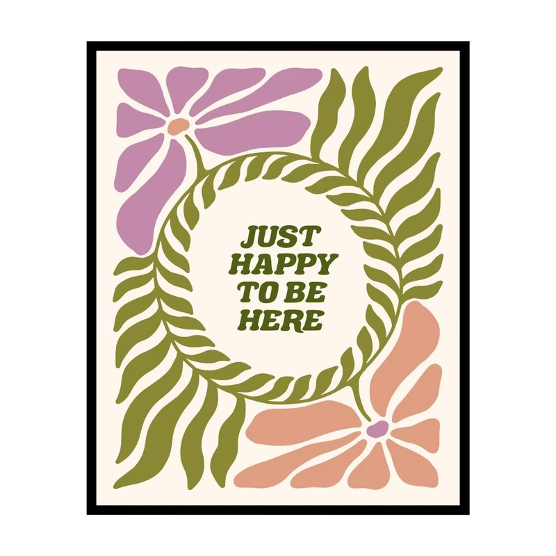 پوستر مدل خوشحال باش اینجایی