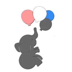 چراغ خواب اتاق کودک مدل فیل طرح بادکنک