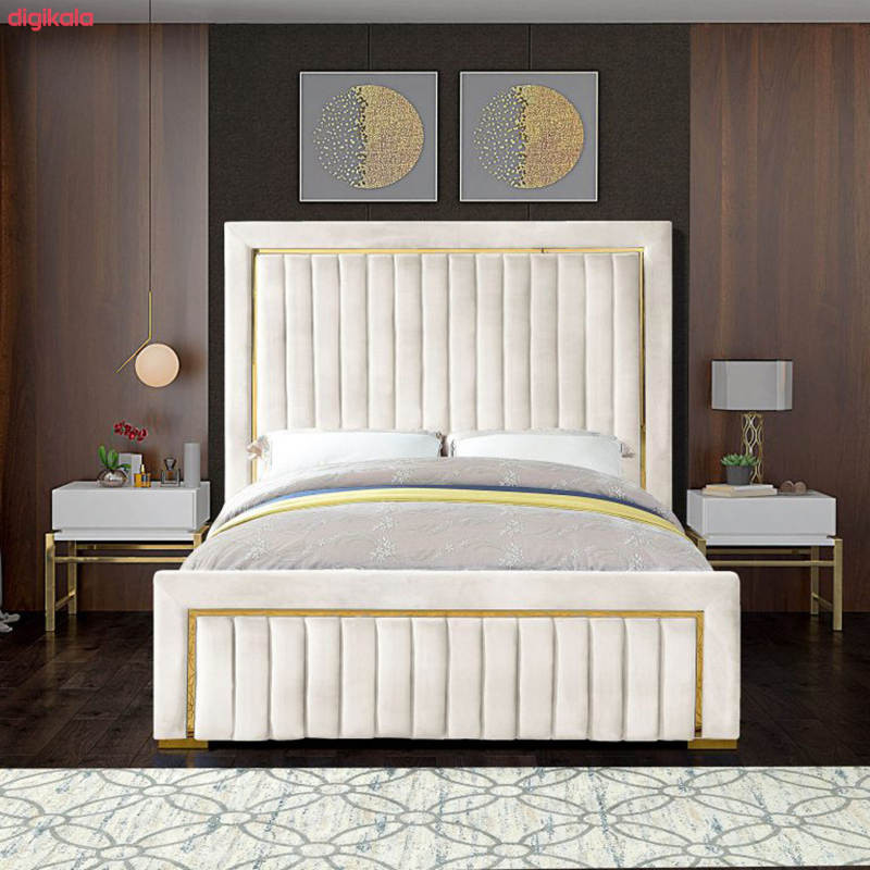 تخت خواب دونفره مدل رز سایز 200x180 سانتی متر