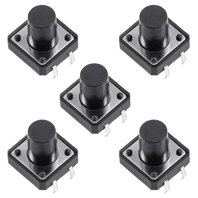 میکرو سوئیچ مدل Vertical-12×12×12-4P بسته 5 عددی