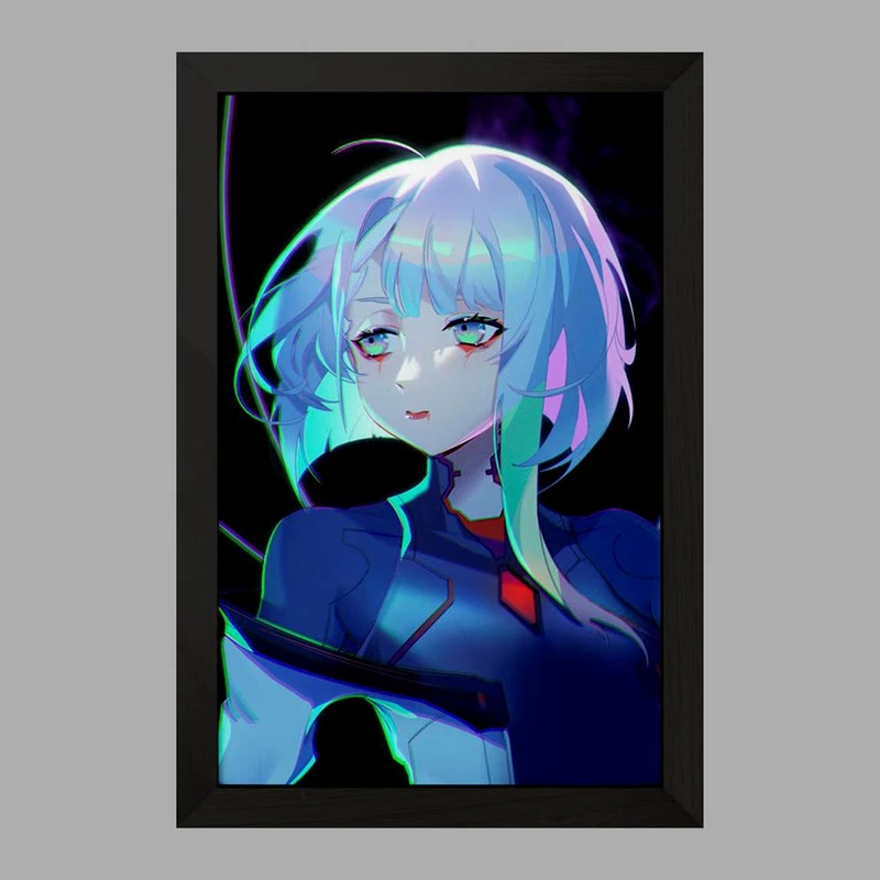 تابلو خندالو مدل لوسی انیمه سایبرپانک کد 23961