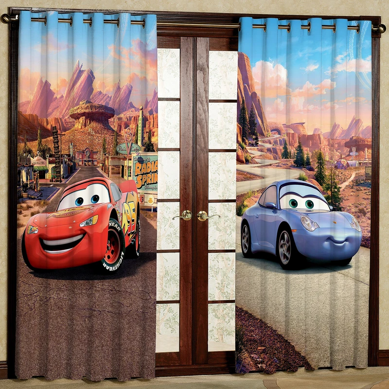 پرده مدل ماشین ها هازان پانچی کد 1992a سایز 140x200 سانتی متر