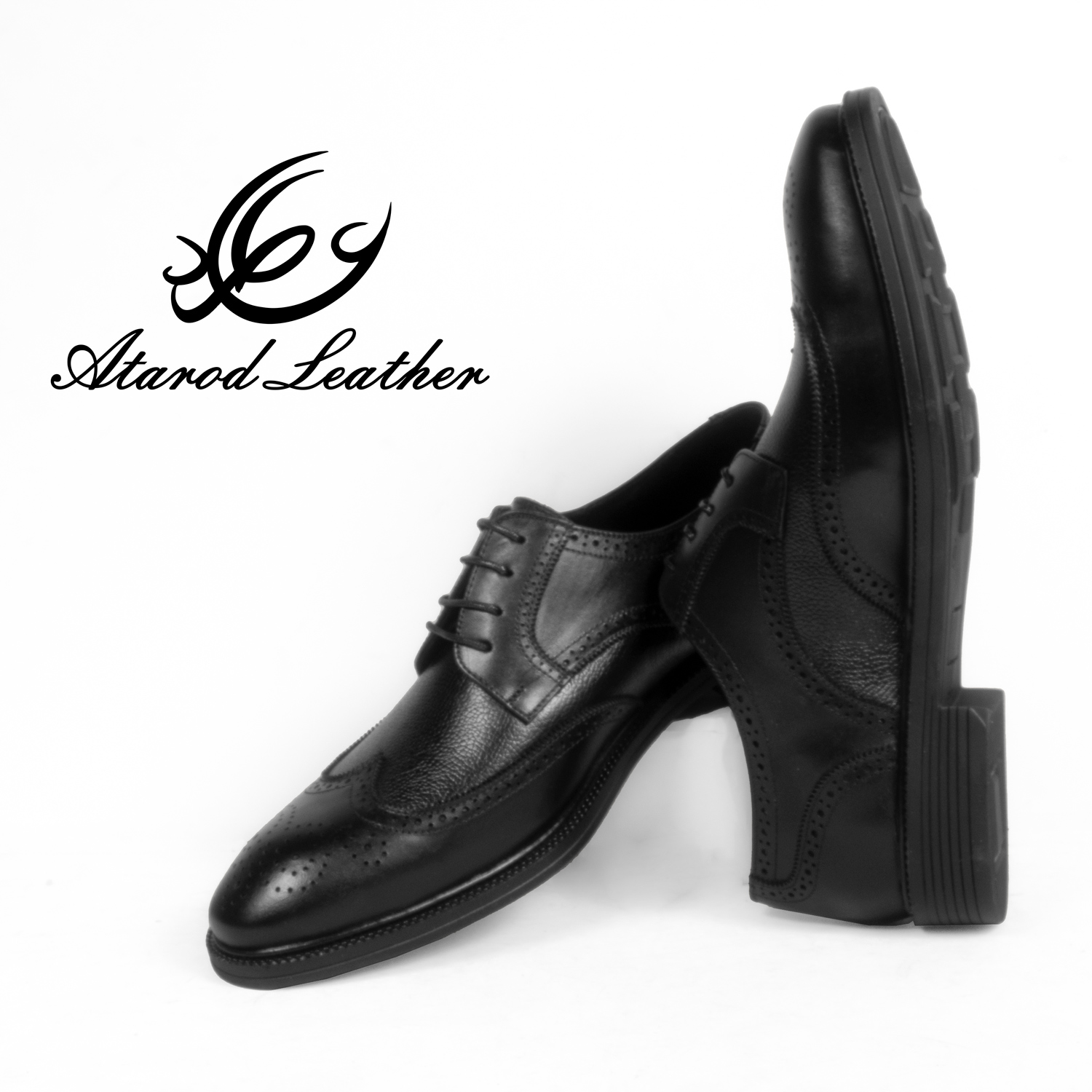 کفش مردانه چرم عطارد مدل چرم طبیعی کد SH136 -  - 7
