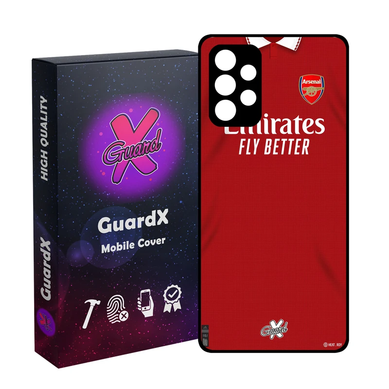 کاور گارد ایکس طرح آرسنال مدل Glass10467 مناسب برای گوشی موبایل سامسونگ Galaxy A52/A52S