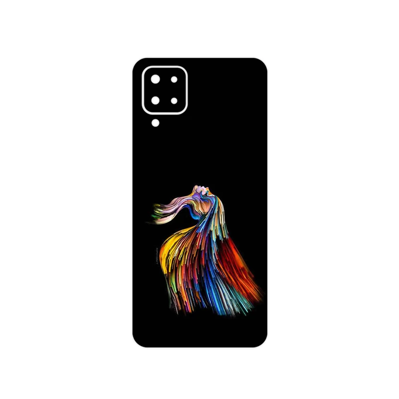 برچسب پوششی ماهوت مدل Rainbow Hair Digital Art مناسب برای گوشی موبایل سامسونگ Galaxy M12