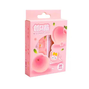  چسب زخم مدل فانتزی طرح گربه و هلو بسته 20 عددی