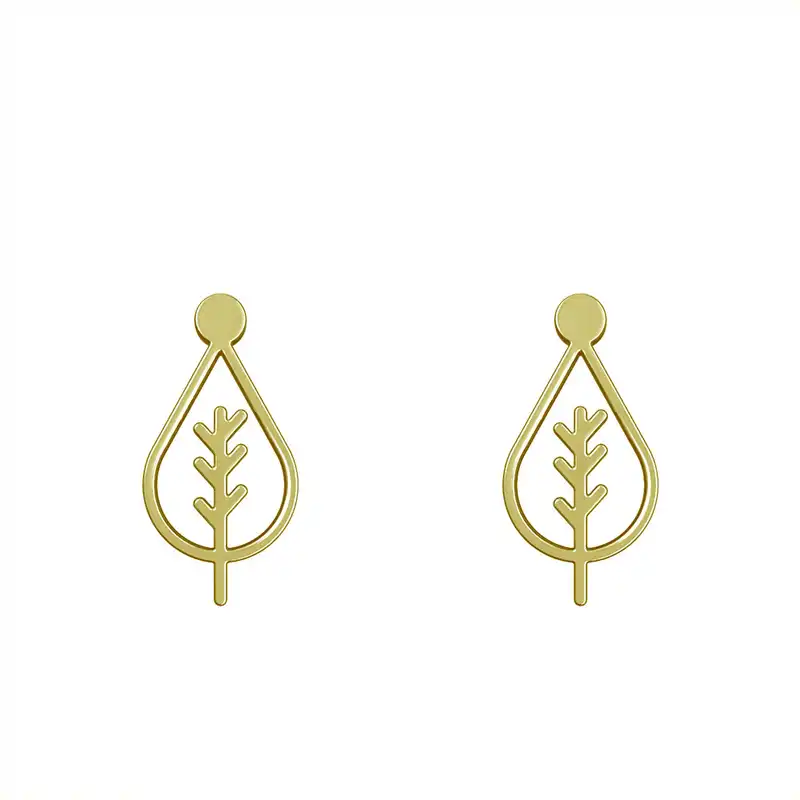 گوشواره طلا 18 عیار زنانه مدوپد مدل درخت کد GA1-15800