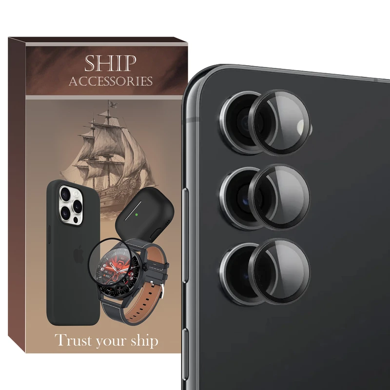 محافظ لنز دوربین شیپ مدل Ring Metal SH مناسب برای گوشی موبایل سامسونگ Galaxy S24 Fe