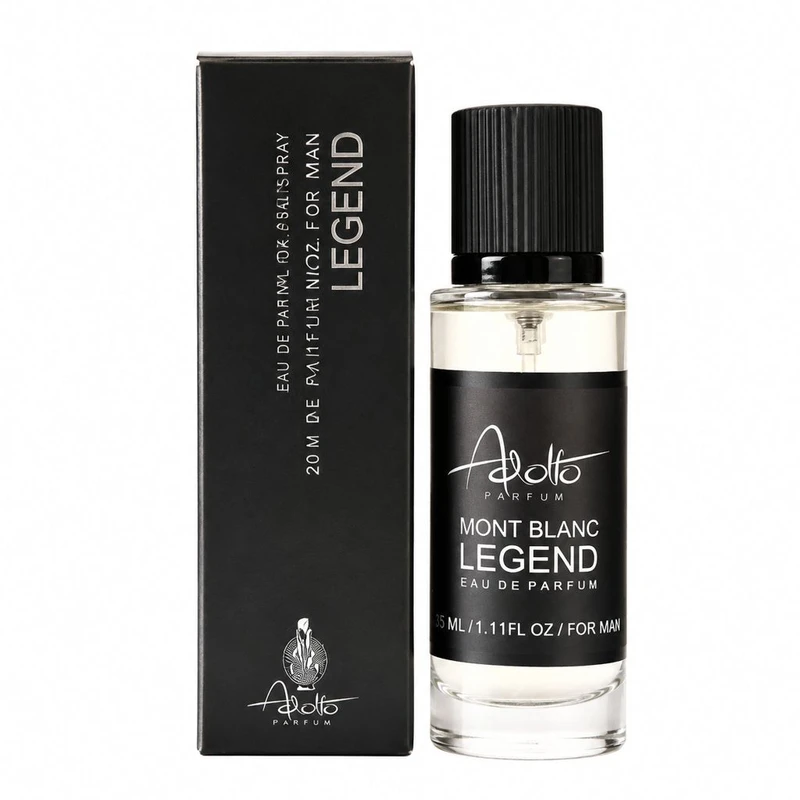 عطر جیبی مردانه آدولفو مدل Mont Blanc Legend NEW با رایحه خنک و معطر حجم 35 میلی لیتر