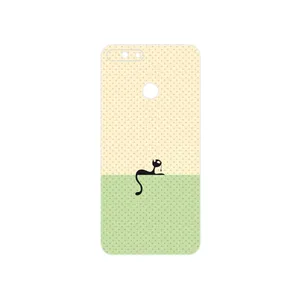 MAHOOT Minimal Internet Cat Icon Cover Sticker for Honor 7A