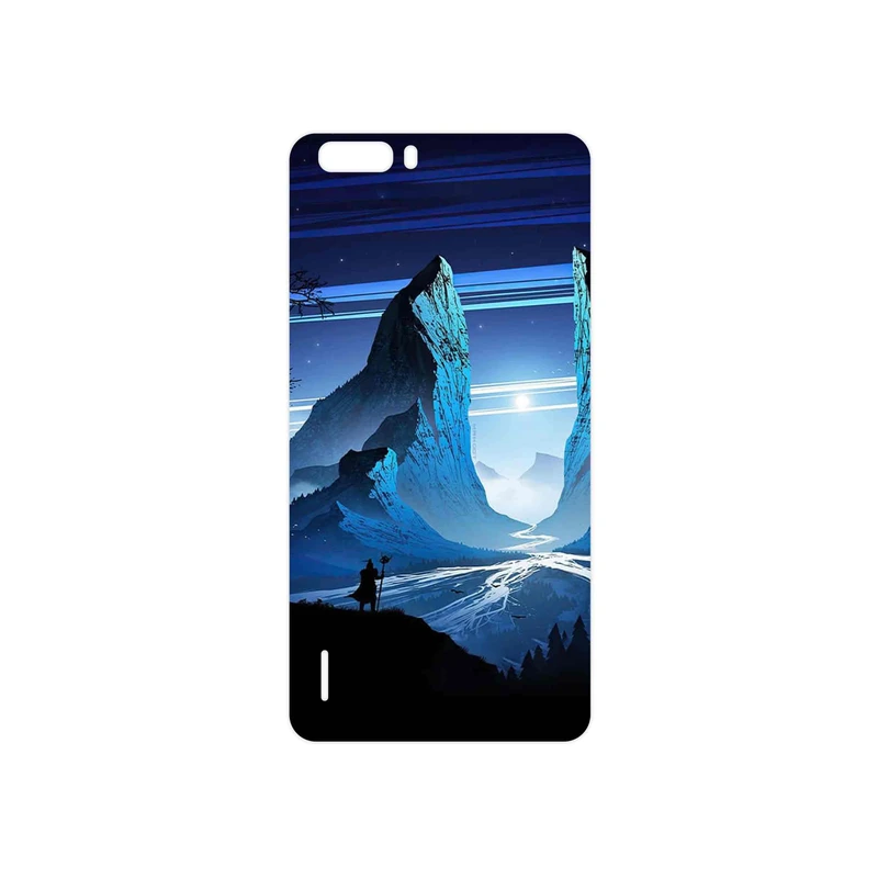 برچسب پوششی ماهوت مدل Blue Mountains Digital Art مناسب برای گوشی موبایل آنر 6 Plus