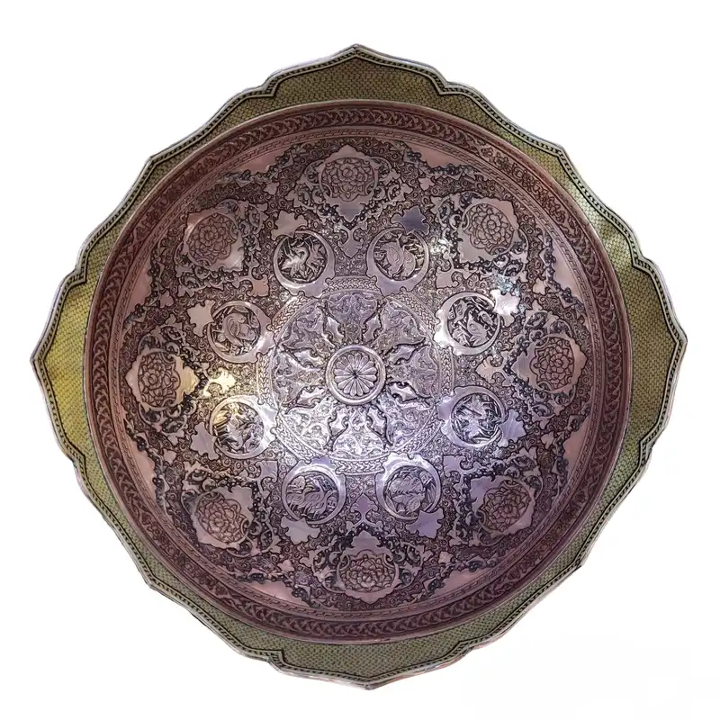 سنگاب خاتم کاری مسی کد 01