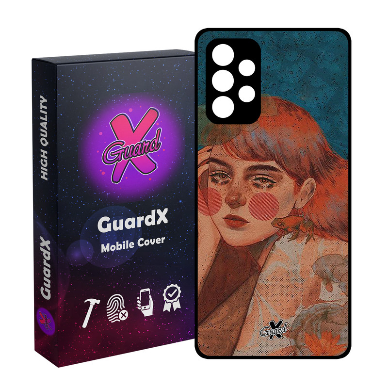 کاور گارد ایکس طرح Girl مدل Glass10330 مناسب برای گوشی موبایل سامسونگ Galaxy A32 5G