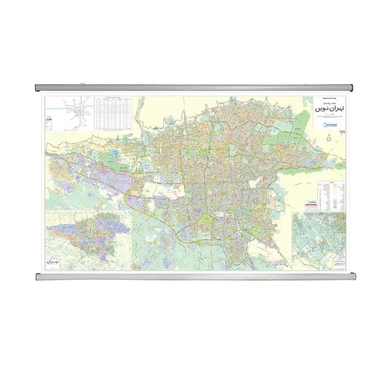 نقشه راهنمای تهران نوین گیتاشناسی نوین کد ۱۶۴۲ L