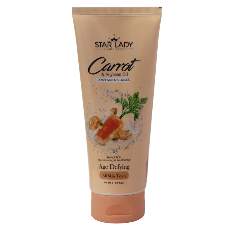 ژل ماسک صورت استارلیدی مدل جوان ساز دانه سویا و هویج حجم 175 میلی لیتر