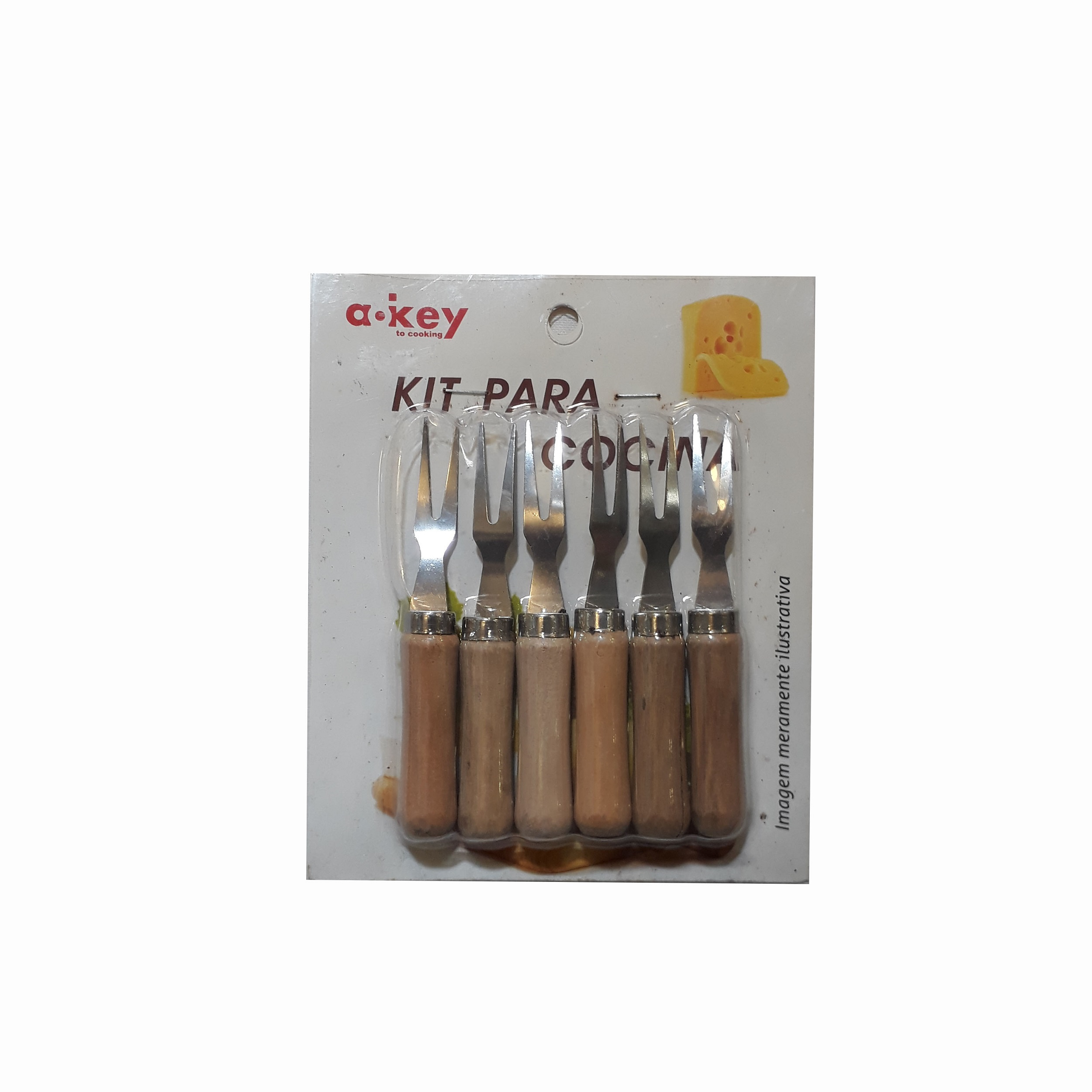 چنگال زیتون خوری کدD2585 بسته 6 عددی