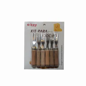 چنگال زیتون خوری کدD2585 بسته 6 عددی