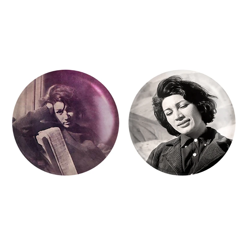 مگنت خندالو مدل فروغ فرخزاد کد 53425343 مجموعه 2 عددی
