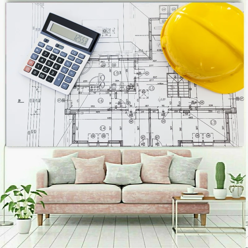 پوستر پارچه ای طرح آرشیتکت مدل مهندسی کد c65