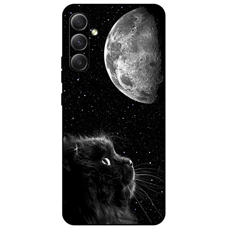 کاور مگافون طرح گربه مدل 1882 مناسب برای گوشی موبایل سامسونگ Galaxy A34 5G