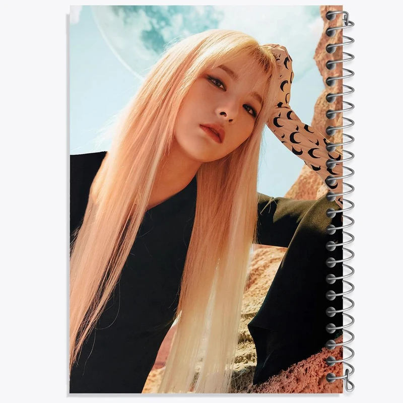 دفتر مشق 100 برگ خندالو طرح سولگی گروه رد ولوت Red Velvet کد 19631