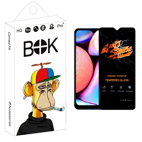 محافظ صفحه نمایش بوک مدل Carbon Antistatic مناسب برای گوشی موبایل سامسونگ Galaxy A10s