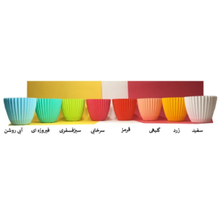 گلدان دانیال پلاستیک مدل 4-603 مجموعه 4 عددی