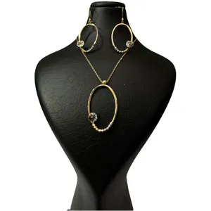 نیم ست طلا 18 عیار زنانه مدل FL 02377