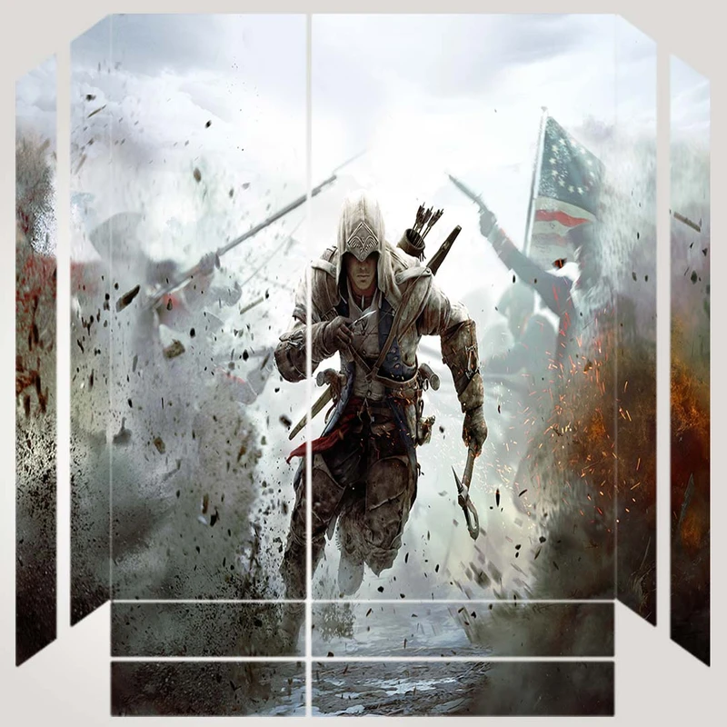 برچسب پلی استیشن ۴ طرح assassins creed مدل ps4 fat کد PS-1005
